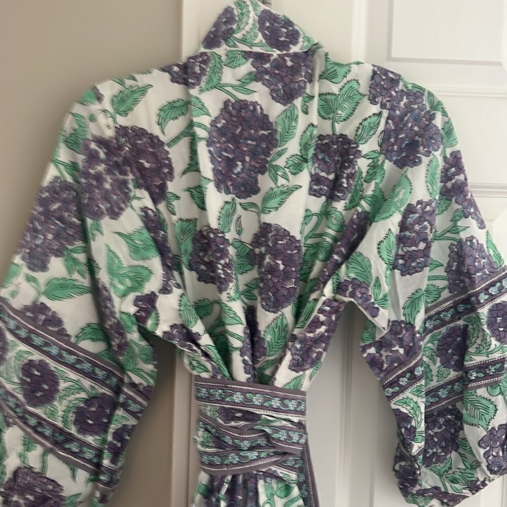 Sue Sartor XL Flounce Shorty - Blue Hydrangea- New - Picture 4 of 11